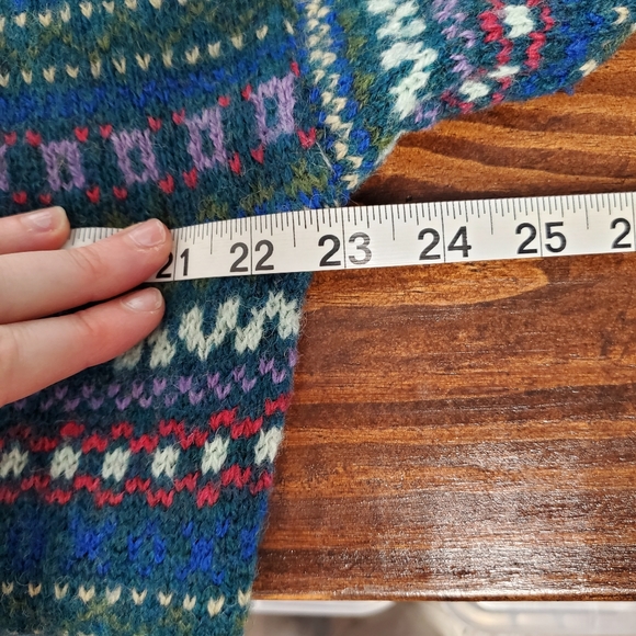 Men's Multicolor Patterned Cardigan - Picture 8 of 10